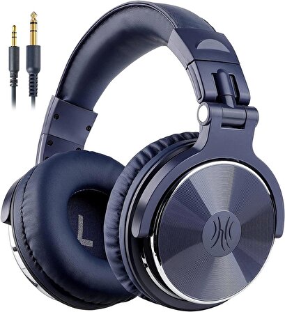 Pro10 Kulak Üstü Kablolu DJ Kulaklığı (Mavi)