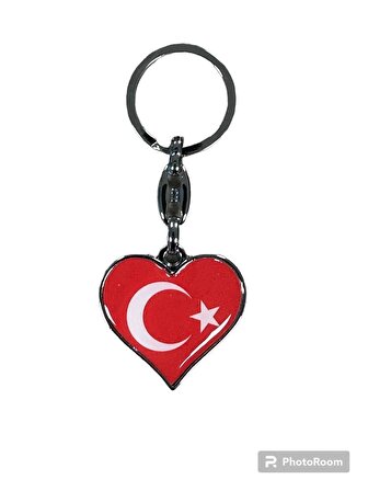 Kalpli Türk Bayraklı Anahtarlık
