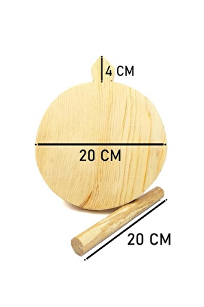 Minyatür Ahşap Ayaklı 20CM Hamur Soğan Doğrama Kesim Panosu Tahtası