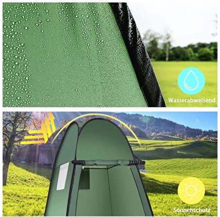 Kamp Alanı Duş Giyinme Wc Çadırı Fotoğrafcı Prova Kabini Otomatik Kurulum