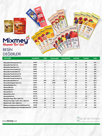 MİXMEY ÇİLEK MEYVE BAR 20GR * 24 ADET