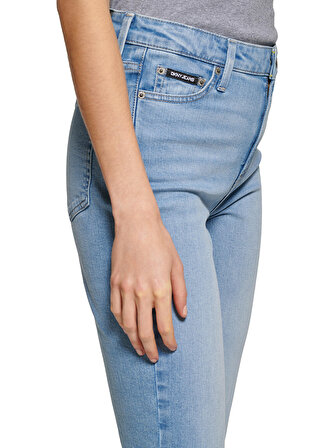 Dkny Jeans Yüksek Bel Straight Paça Regular Straight İndigo Kadın Denim Pantolon E2RK0780