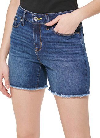 Dkny Jeans Yüksek Bel Mom Fit Kadın Denim Şort E21W0706