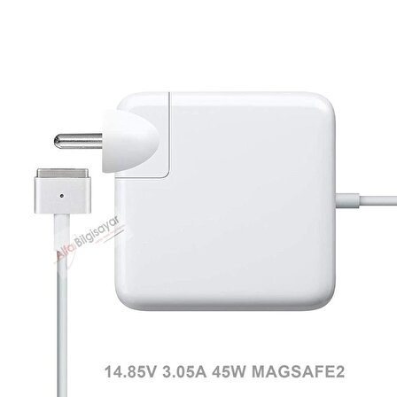 MacBook Apple Magsafe2 45W T A1465 A1436 A1466 A1435 Adaptör Şarj ( Apple Uyumludur.)