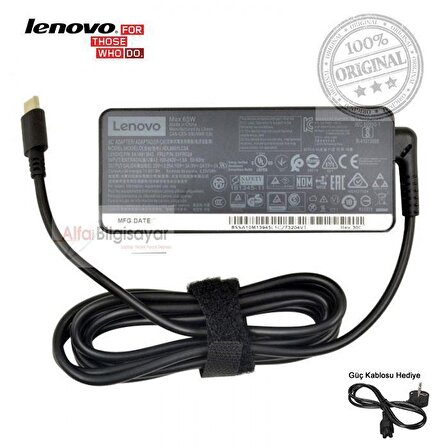 Orjinal Lenovo ADLX65YCC3A Type-c 20v 3.25a 65w Adaptör 