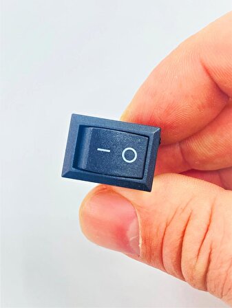 12v Mini Dikdörtgen Aç Kapa Anahtar 1-0 Siyah Rocker Switch