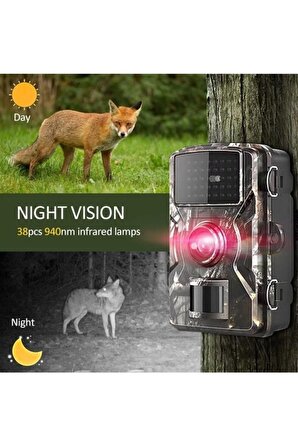 Apprise 12MP Su Geçirmez 1080P Hareket Sensörlü Gece Görüşlü Fotokapan