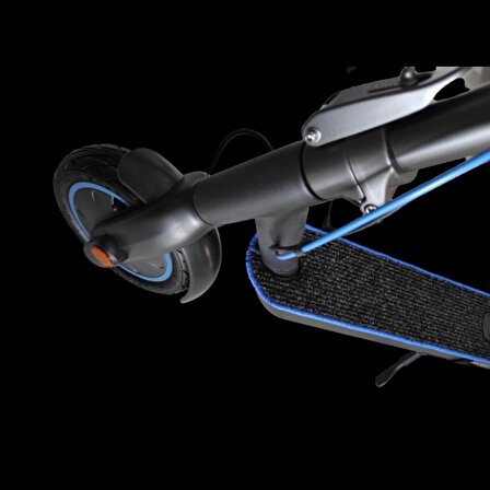 Elektrikli Scooter Aksesuar Koruyucu Paspas Cybersoul X3 Pro Mavi Kenar Overloklu
