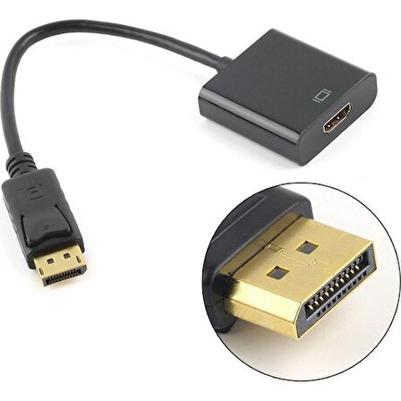 Displayport To HDMI Çevirici Adaptör Kablosu