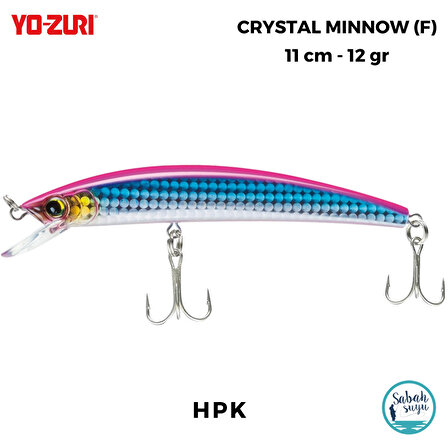 Yozuri Crystal Minnow F 1124 11cm 12gr Sahte Balık HPK