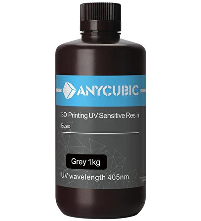 Anycubic UV 2x Reçine 1 kg - Gri 2li Kutu