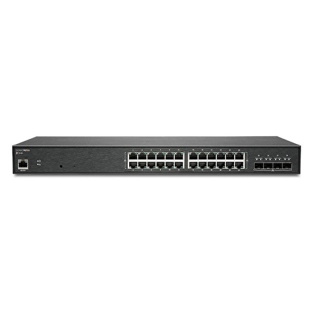 SONICWALL 24port 02-SSC-2467 GIGABIT 4XSFP+ Yönetilebilir Switch RackMount