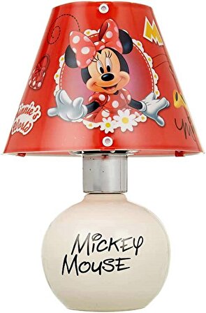 YKC Mickey Mouse&Friends Çocuk Odası Seramik Abajur-Lisanslı 