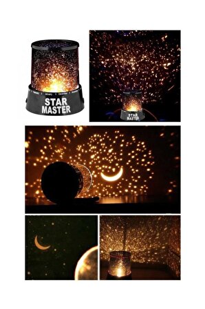 Star Master Renkli Gece Lambası Pilli Yıldız Yanstmalı Gece Lambası
