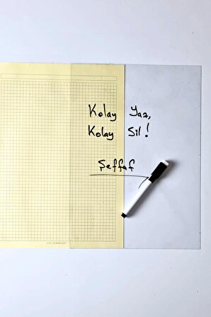 2 Adet Şeffaf Not Kağıdı, Yaz Sil Masaüstü Seti, Not Alma Kağıdı, Kağıt Israfını Önlemeye Yönelik Akıllı Kağıt