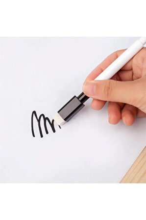 24'lü Siyah Renk Tahta Kalemi Seti, Statik Akıllı Kağıt Kalemi, Beyaz Yazı Tahtası Kalemi