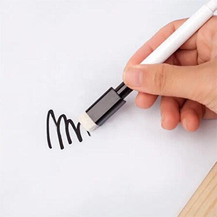 6'lı Siyah Renk Tahta Kalemi Seti, Statik Akıllı Kağıt Kalemi, Beyaz Yazı Tahtası Kalemi