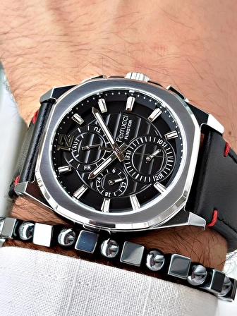 Ferrucci Function FCF.03382K.01 Deri Kordon Erkek Kol Saati