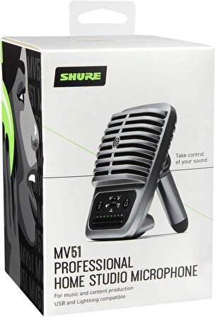 Shure MV51 Dijital Geniş Diyaframlı Kondenser Mikrofon