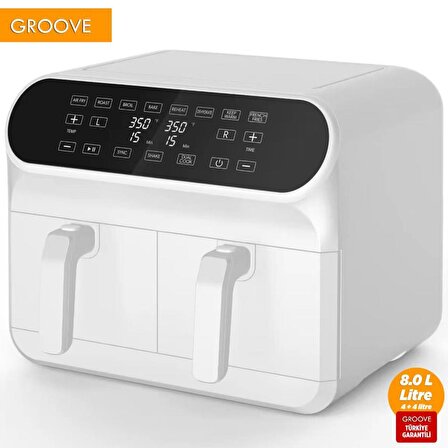 Groove Max Plus XXL 8 lt Yağsız Airfryer Beyaz