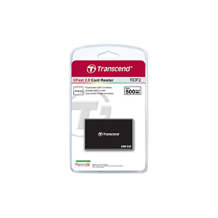 Transcend TS-RDF2 RDF2 USB 3.0 Siyah Kart Okuyucu