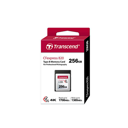 Transcend TS256GCFE820 256 GB CFE820 CFexpress CompactFlash Hafıza Kartı