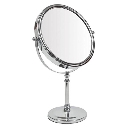 Valera Optima Bar Yatay Eksen Ayarlı  Düz Ayna + 3X Büyüteçli Ayna Krom - Çelik