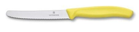 Victorinox Tırtıklı Domates & Sosis Bıçağı 11 Cm Sarı