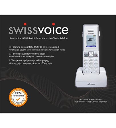 Swissvoice IH250 Renkli Ekran Handsfree Telsiz Telefon