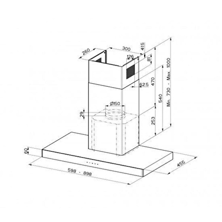 FABER Hood Stılo Glass Smart A60