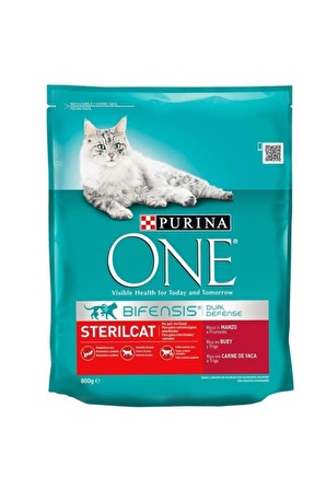 Purina One Kısırlaştırılmış Sığır Etli Kuru Kedi Maması 800 Gr 