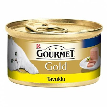 Gourmet Gold Kıyılmış Tavuklu Kedi Konservesi 85 Gr 12 Adet