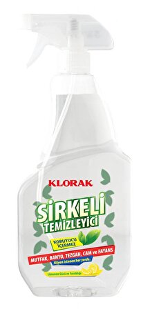 Klorak Sirkeli Temizleyici Sprey 750 ml 12 Adet