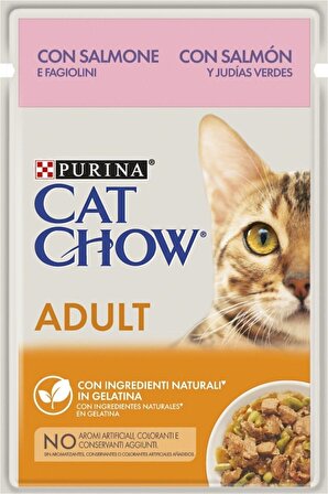Cat Chow Adult Somonlu Kedi Yaş Maması 85 gr 26 Lı