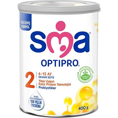 SMA Optipro Probiyotikli 2 400 gr 6-12 Ay Devam Sütü