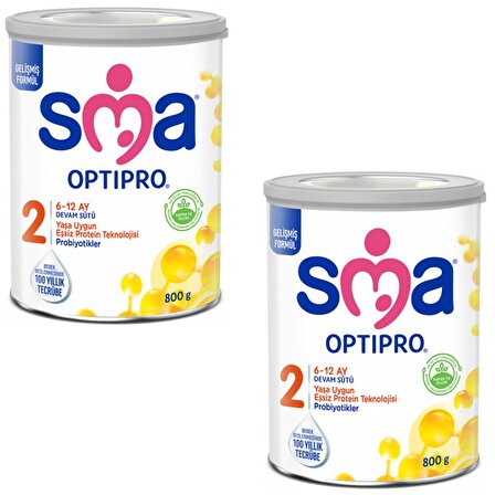 Sma 2 Optipro Probiyotik 6 - 12 Ay Devam Sütü 800 gr 2 ADET