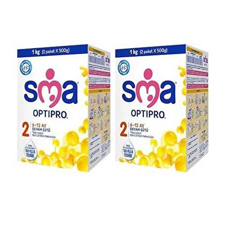 SMA Optipro 2 Prebiyotik Süt Devam Sütü 2 x 1000 gr
