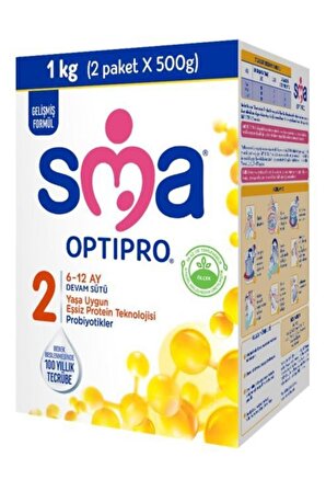 SMA Optipro Probiyotik 2 6-12 Ay Bebek Sütü 1000 gr