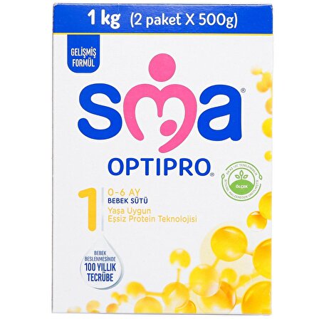 SMA Optipro Probiyotik 1 0-6 Ay Bebek Sütü 1000 gr