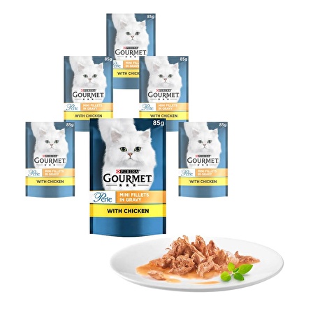 Purina Gourmet Perle Izgara Tavuklu Kedi Konservesi  85 g (24 Adet)