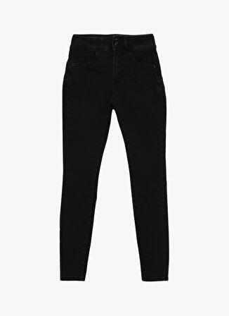 Guess Normal Bel Normal Paça Skinny Fit Siyah Kadın Denim Pantolon W4RA34D59I1-FLRQ
