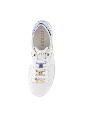 Guess Beyaz - Mavi Kadın Sneaker FLJGIEFAL12WHBLU