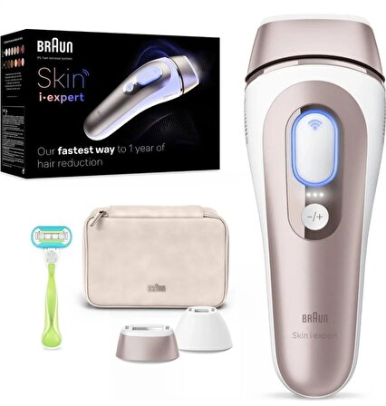 Braun Smart IPL Skin i·expert, Evde Epilasyon, Kese, Venus Tıraş Makinesi, 2 Başlıklı, PL7147
