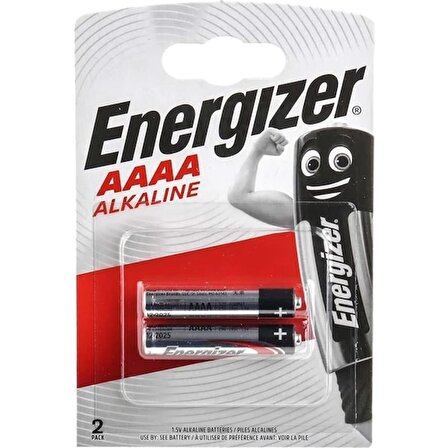 Energizer 4A/LR61 AAAA Alkaline İncenin Incesi Tablet ve Yüzey Kalemleri İçin Pil 2'li