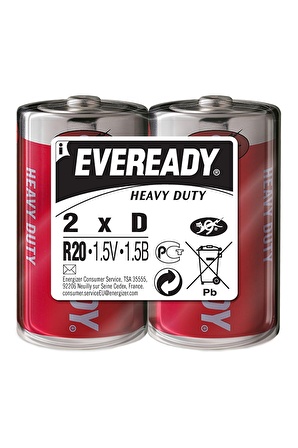 EVEREADY HEAVY DUTY D PİL (2Lİ)