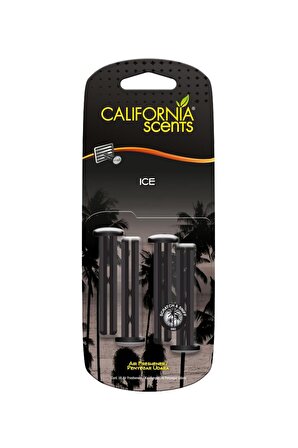 California Scents Vent Stick "Ice" Kalorifer Geçme Koku 4'lü Set