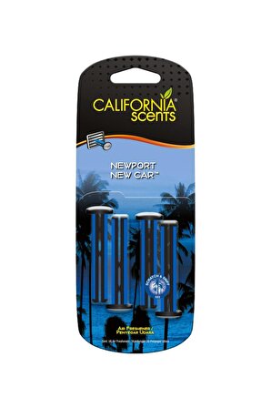 California Scents Vent Stick "Newport New Car" Kalorifer Geçme Koku 4'lü Set