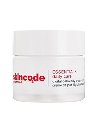 Skincode Essentials Tüm Cilt Tipleri İçin Su Bazlı Yağsız SPF15 Nemlendirici Yüz Bakım Kremi 50 ml