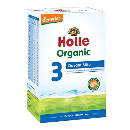 Holle Organik 3 Prebiyotik Devam Sütü 600 gr