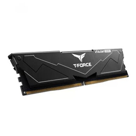 TEAM T-FORCE VULCAN BLACK 32GB(2X16GB) 5200MHZ DDR5 GAMİNG RAM CL40 (FLBD532G5200HC40CDC01)